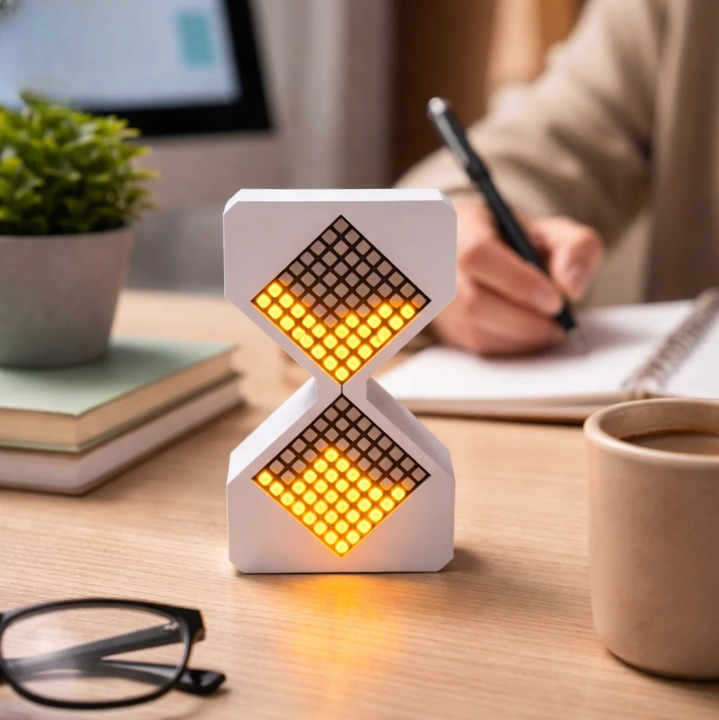 LED Timer with Flip Control and Position Sensor for Relaxation Visualization
