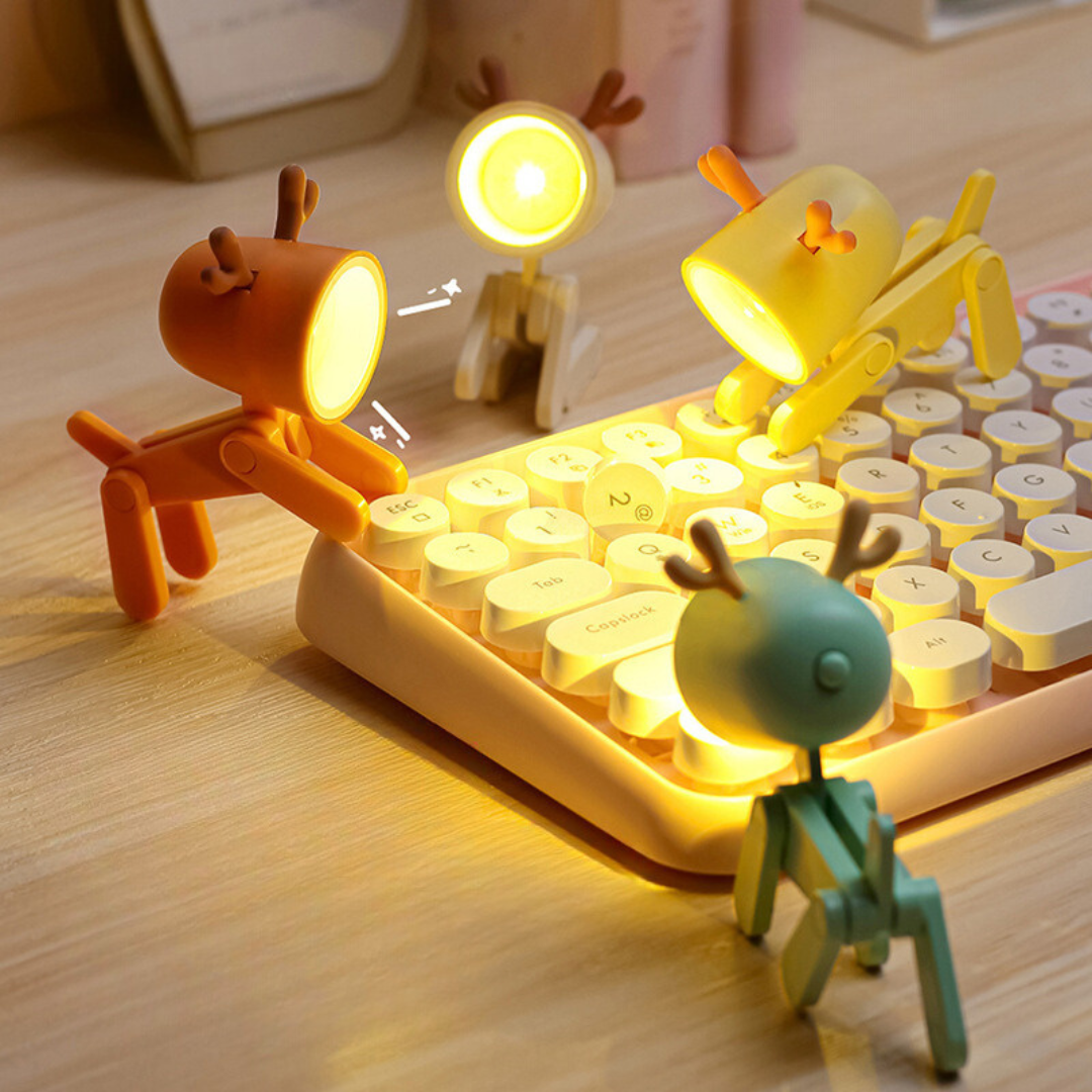 Adjustable LED Table Pet Lights | Soothing for Sleep | Battery Operated