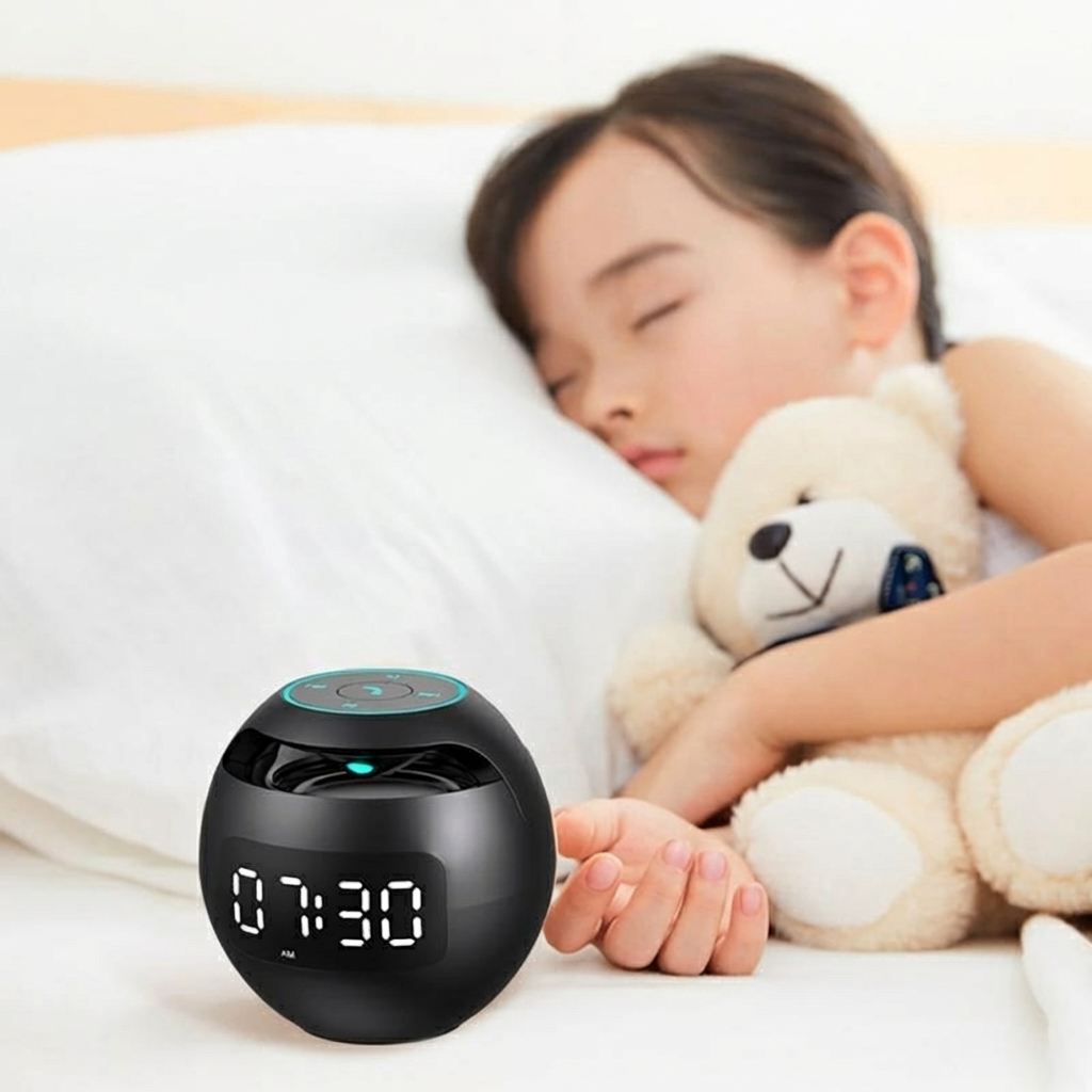 Smart LED Alarm Clock with Bluetooth Speaker & Color Modes