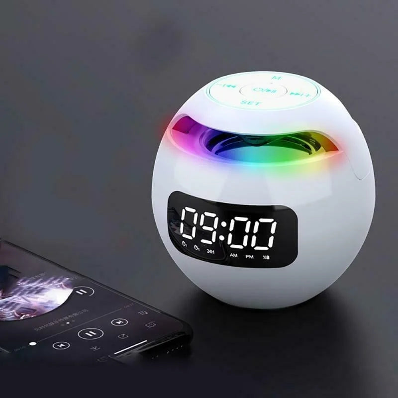Smart LED Alarm Clock with Bluetooth Speaker & Color Modes