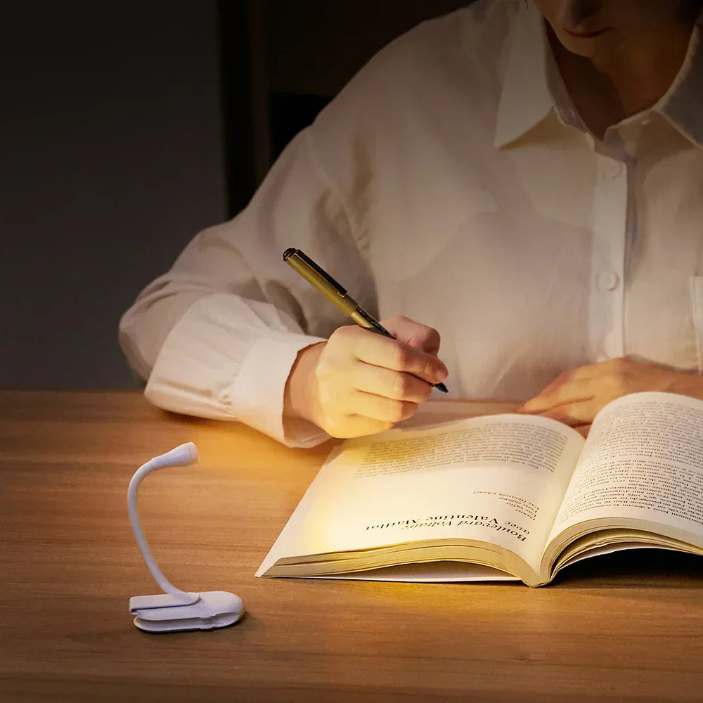 Versatile Clip-On LED Light with Flexible Arm and USB Charge