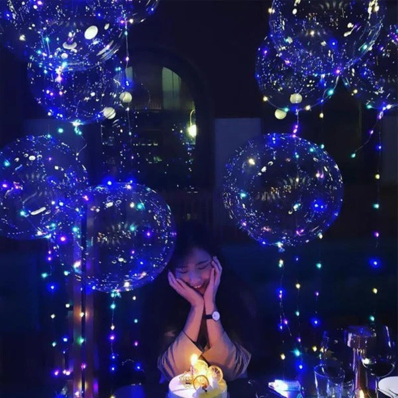 Illuminated Celebration Balloons with Custom Light Modes