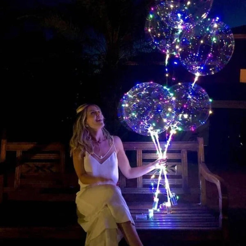Illuminated Celebration Balloons with Custom Light Modes