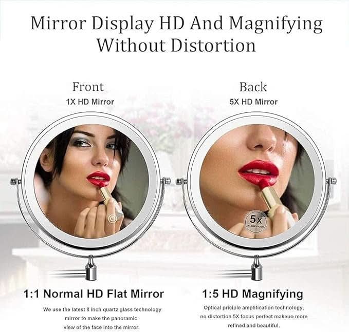 IllumiMirror - Versatile LED Magnifying Vanity Mirror