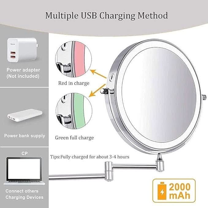IllumiMirror - Versatile LED Magnifying Vanity Mirror