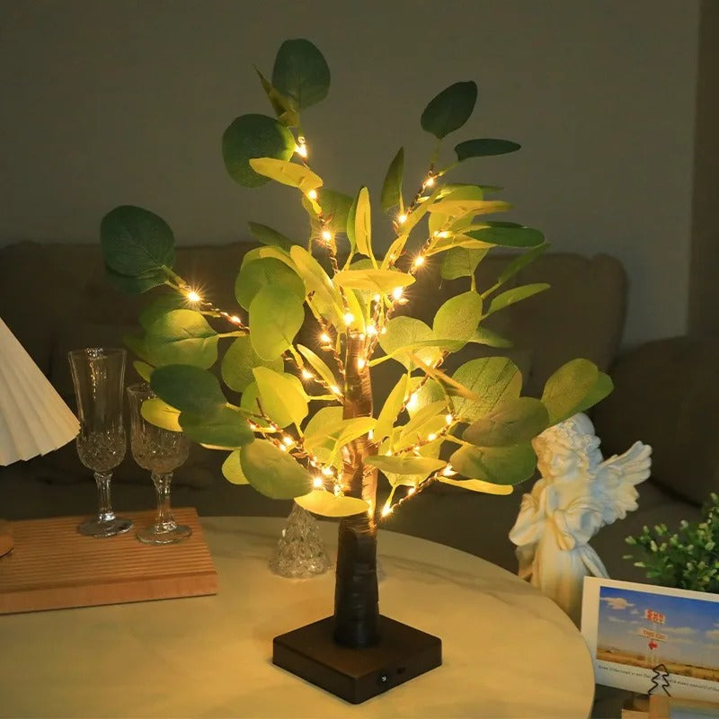 Warm Glow LED Decorative Table Light with Branch Design