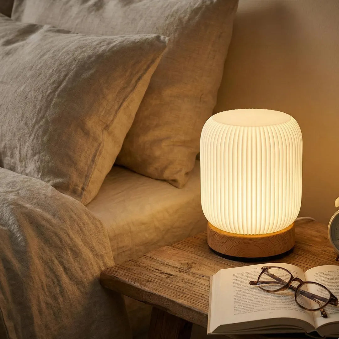 Smart Touch-Controlled LED Table Lamp with USB Charging