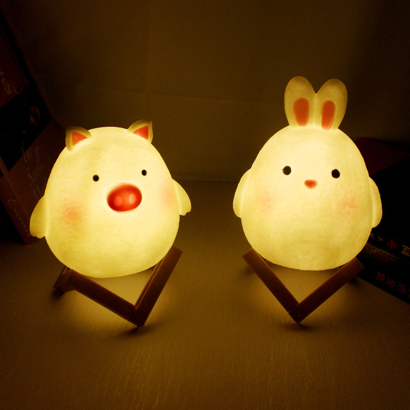 Charming Animal LED Night Lamp - Soft & Portable