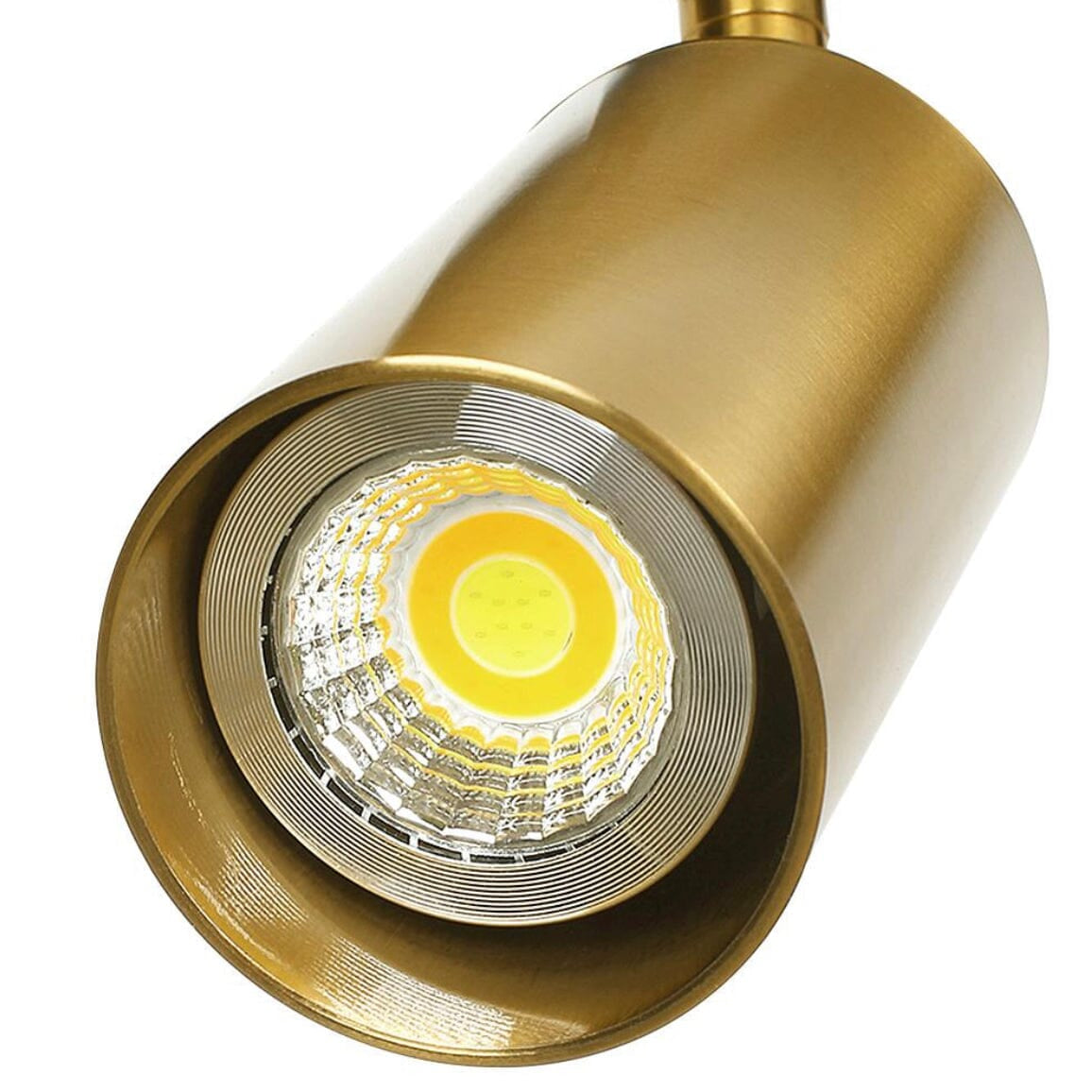 Brass-Finished Adjustable LED Ceiling Spotlight E27