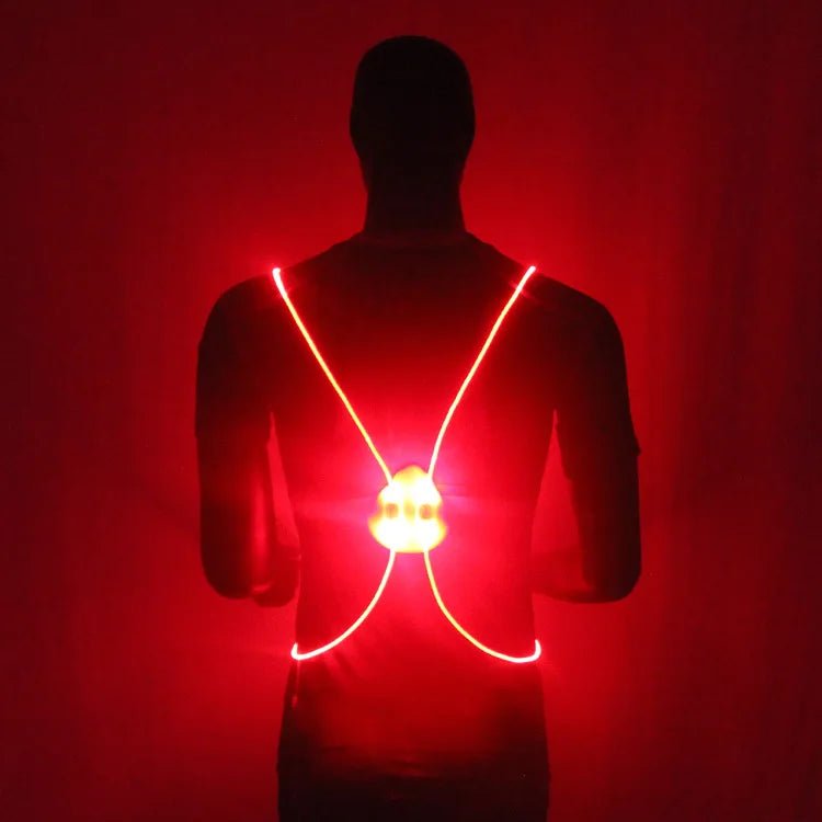 Illuminated Safety Vest for Jogging, Biking, and Walking