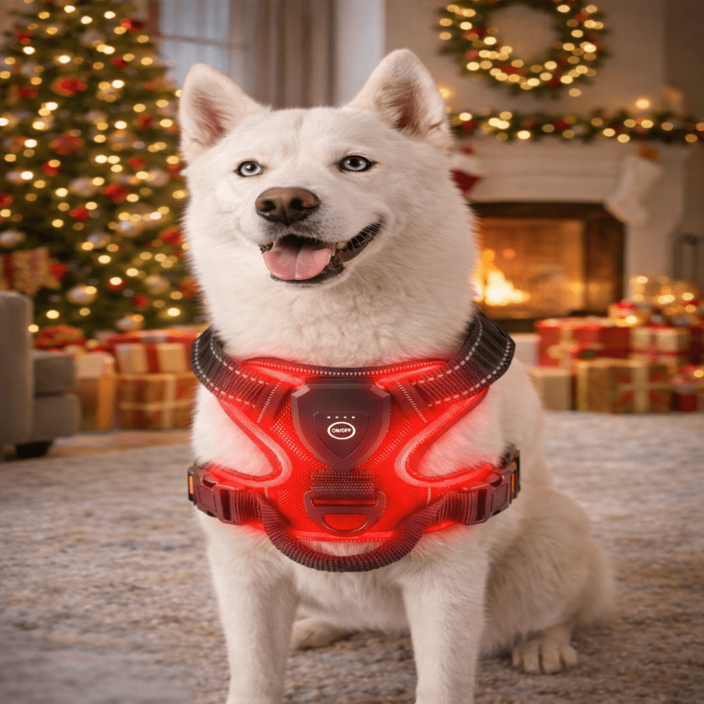 Illuminated Dog Harness for Safe Nighttime Adventures