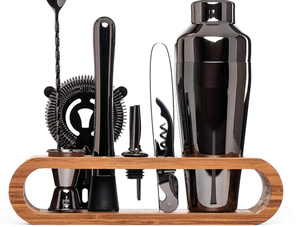 Modern Bar Cocktail Set in Stainless Steel – Mixology Tools