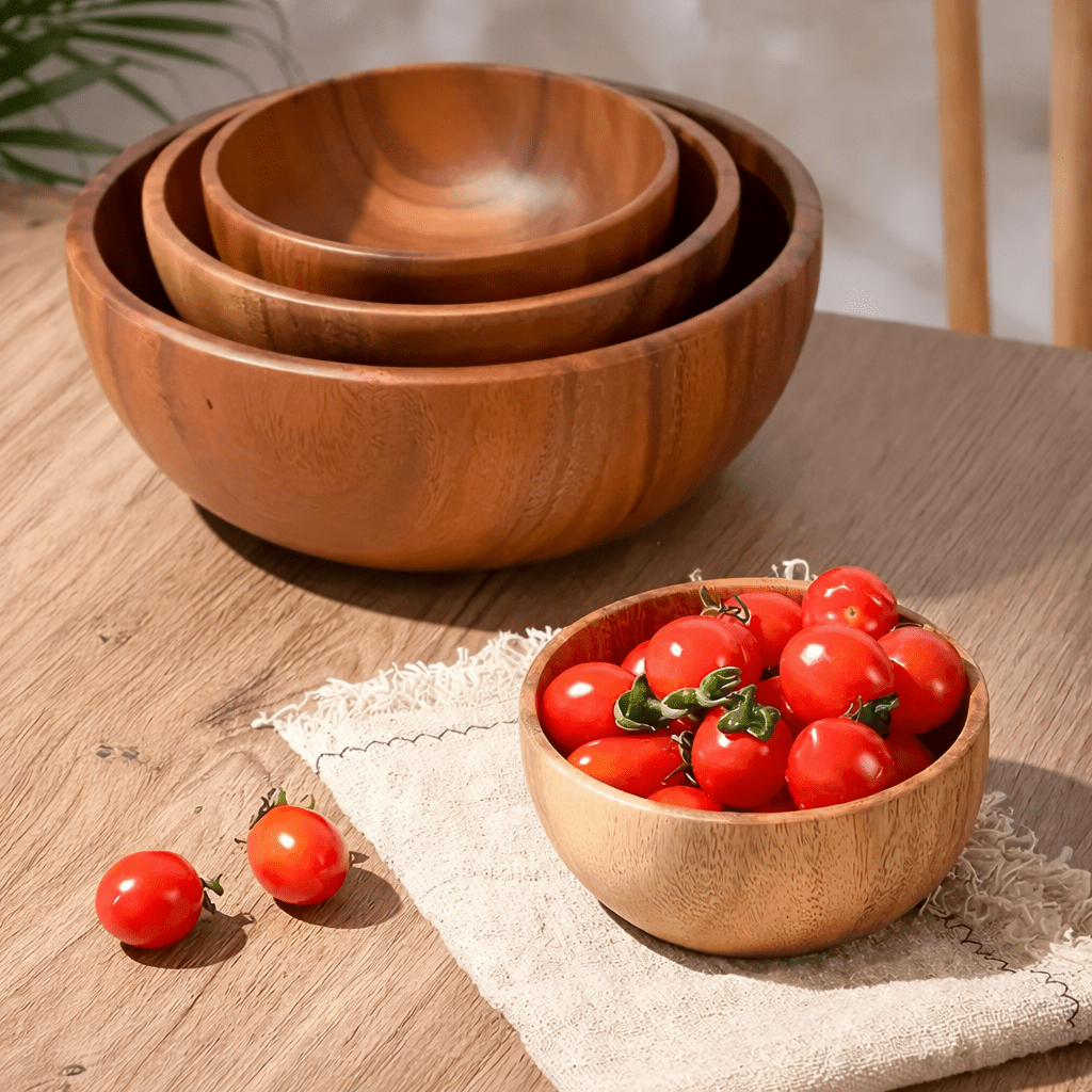 Spacious Eco-Friendly Salad Bowl - Heat Safe & Family Friendly