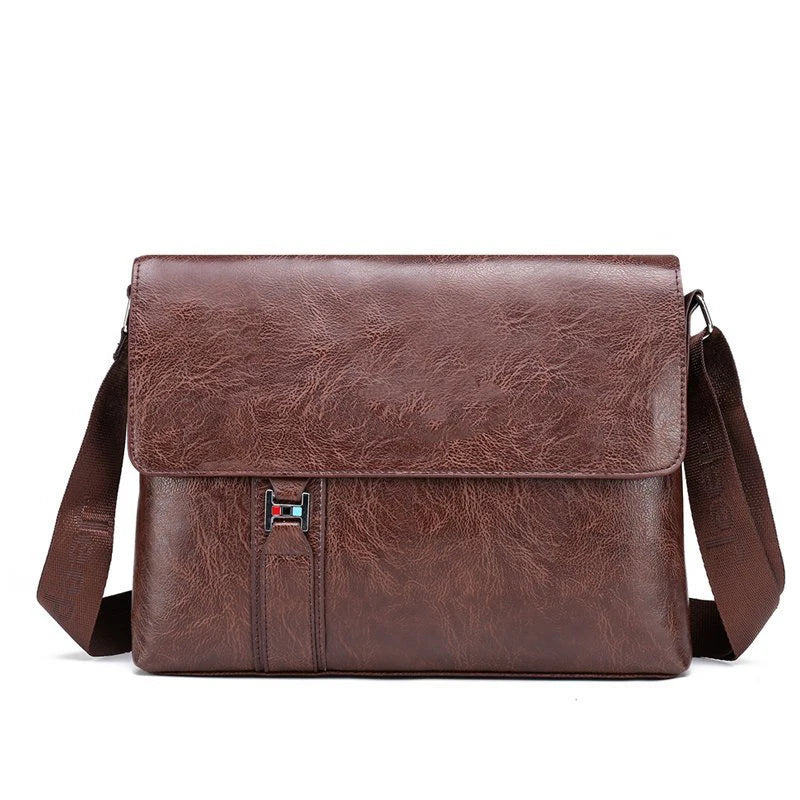 NobleCraft Large Leather Messenger Bag for Work and Play