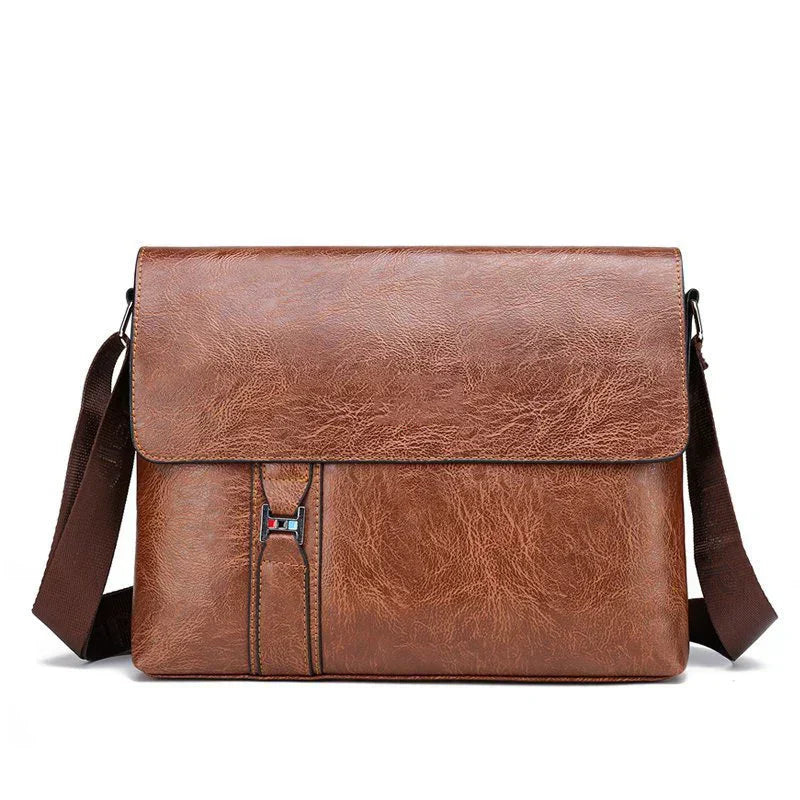 NobleCraft Large Leather Messenger Bag for Work and Play