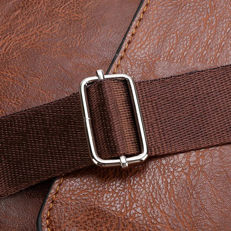 NobleCraft Large Leather Messenger Bag for Work and Play
