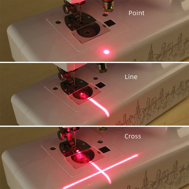 Laser Sewing Aid with Magnetic Base for Accurate Alignment