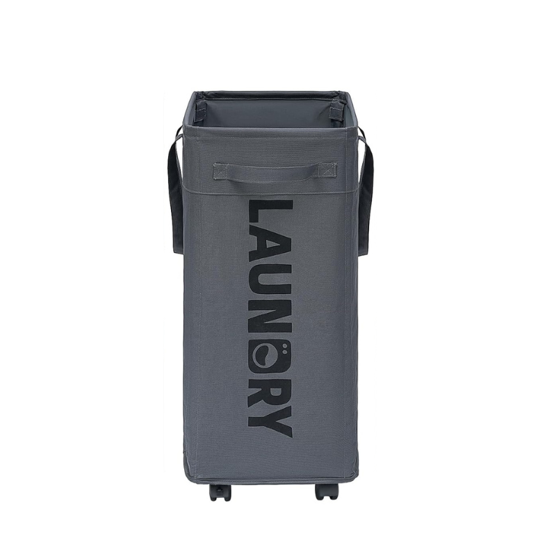 75L Versatile Laundry Trolley with Wheels and Foldable Design