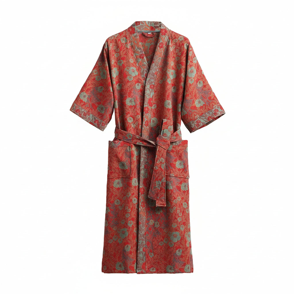 NaturaLuxe - Reversible Organic Cotton Kimono Robe for Ultimate Comfort