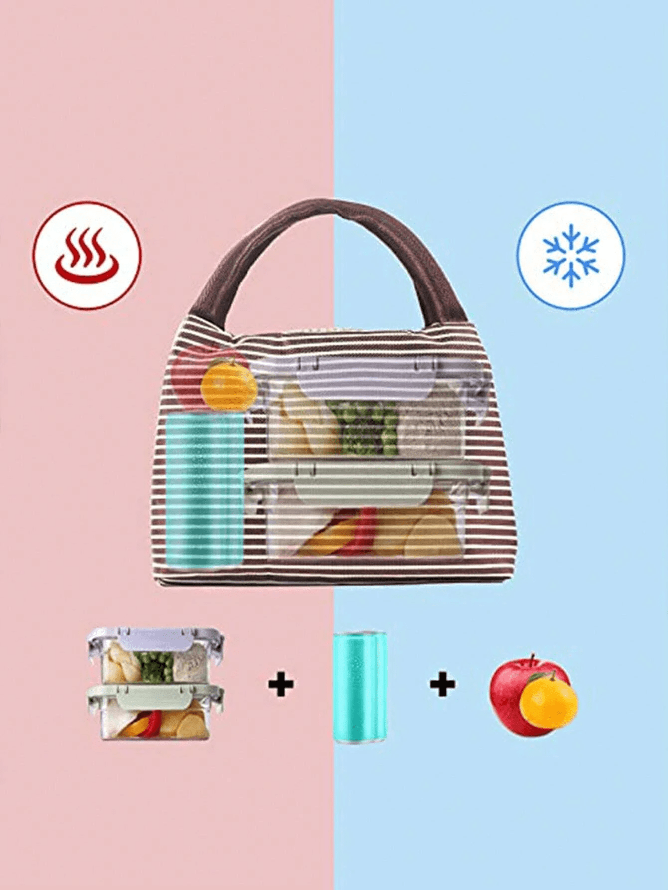 Durable 1200ml Smart Lunch Box with Cutlery and 3 Sections
