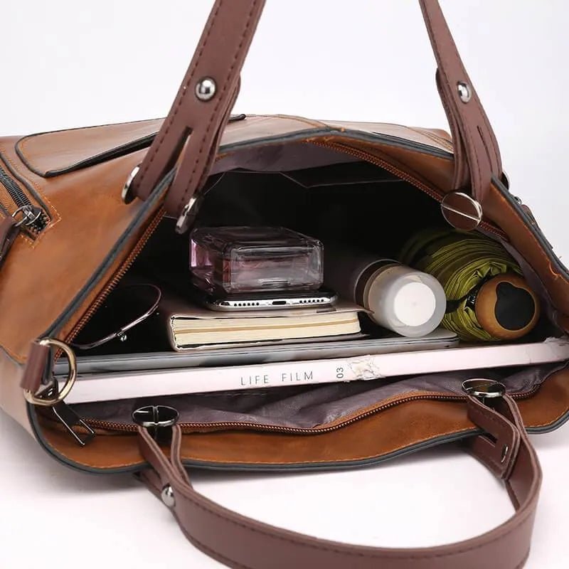Crossbody Bag in PU Leather | Magnetic Closure | Microfiber Lining