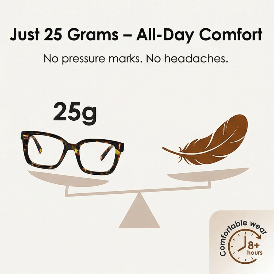 Reading Glasses | Clear Lenses | Oversized Frames