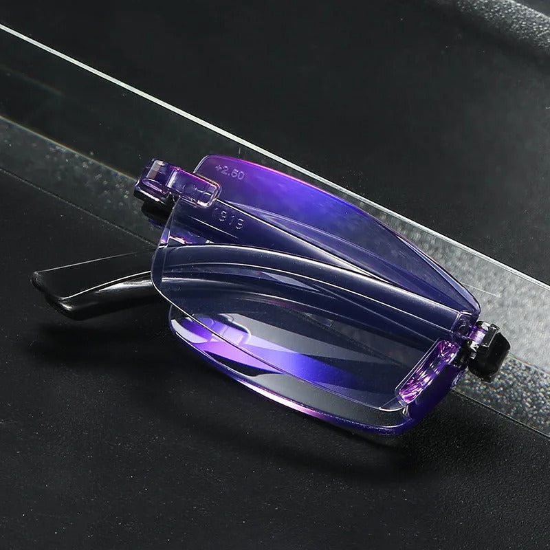 Multifocal Rimless Reading Glasses | Blue Light Blocking | Near and Distance Vision
