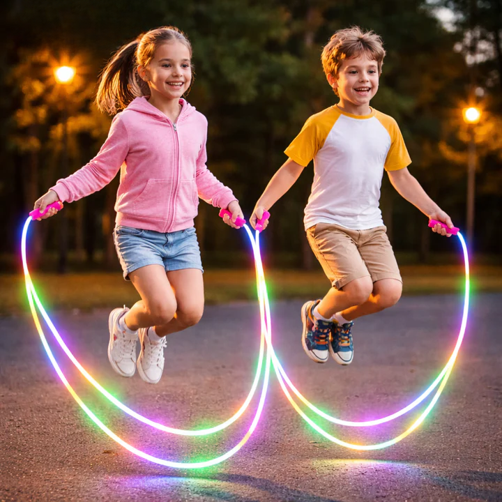 Glow Jump Rope for Kids | Adjustable Design with Light Effect