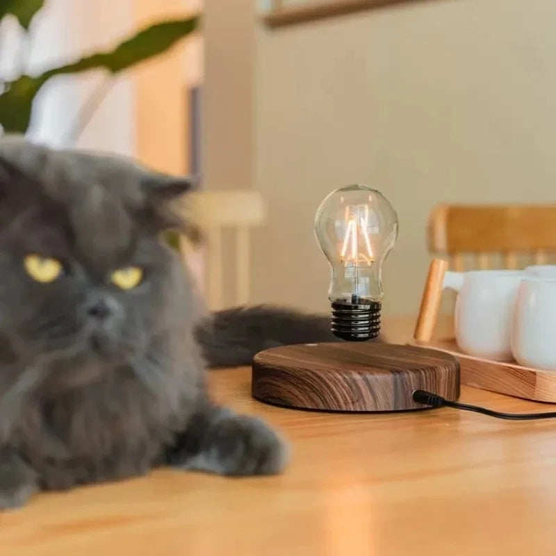 AetherGlow Floating LED Lamp - Magnetic Levitation Light