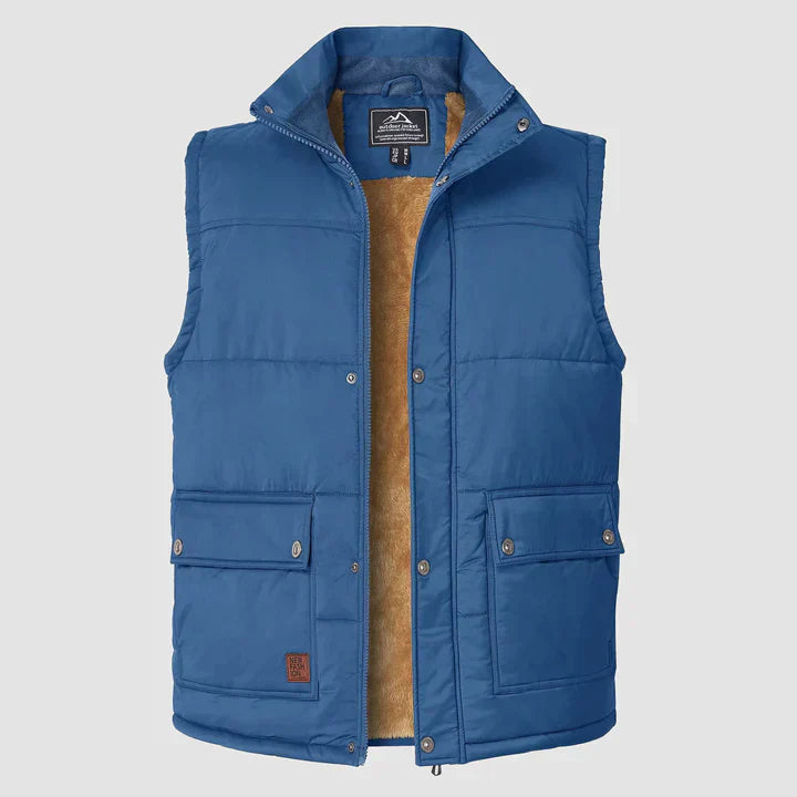 Men's Sleek Comfort Vest - Lightweight Insulated Gilet