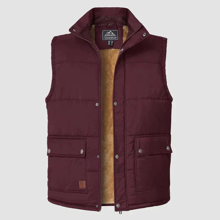 Men's Sleek Comfort Vest - Lightweight Insulated Gilet