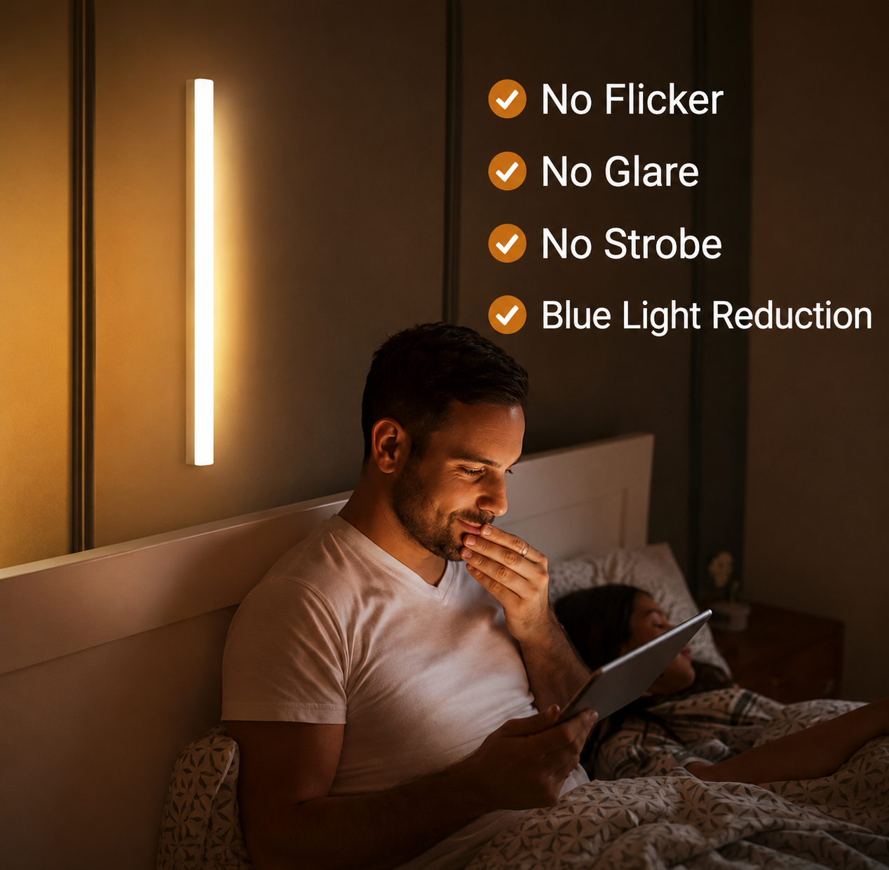 Wireless Night Light with Motion Sensor – Warm Orientation Light