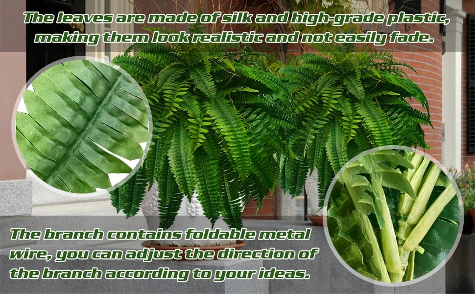 LushGreen™ UV-Proof Artificial Fern for All Environments