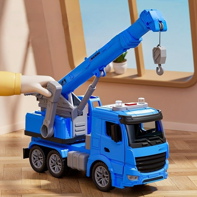 Dynamic Construction Crane Truck Toy with Lights & Sounds