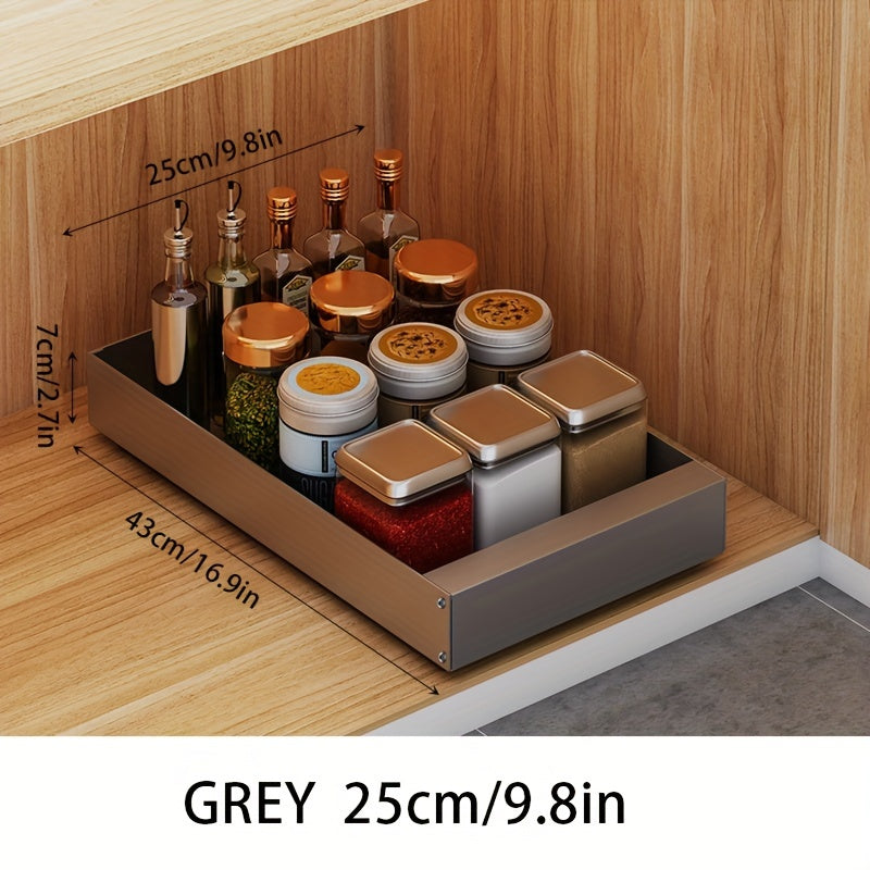 Smart Slide-Out Kitchen Cabinet Storage Solution