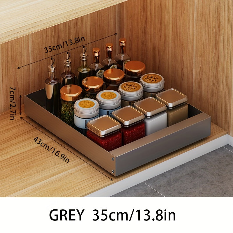Smart Slide-Out Kitchen Cabinet Storage Solution