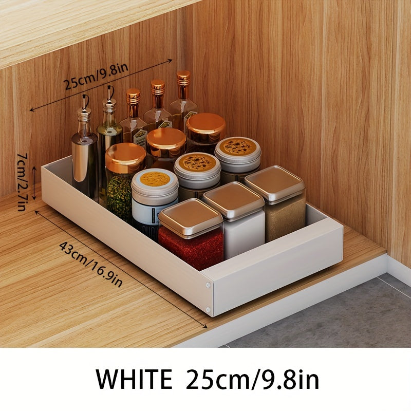 Smart Slide-Out Kitchen Cabinet Storage Solution