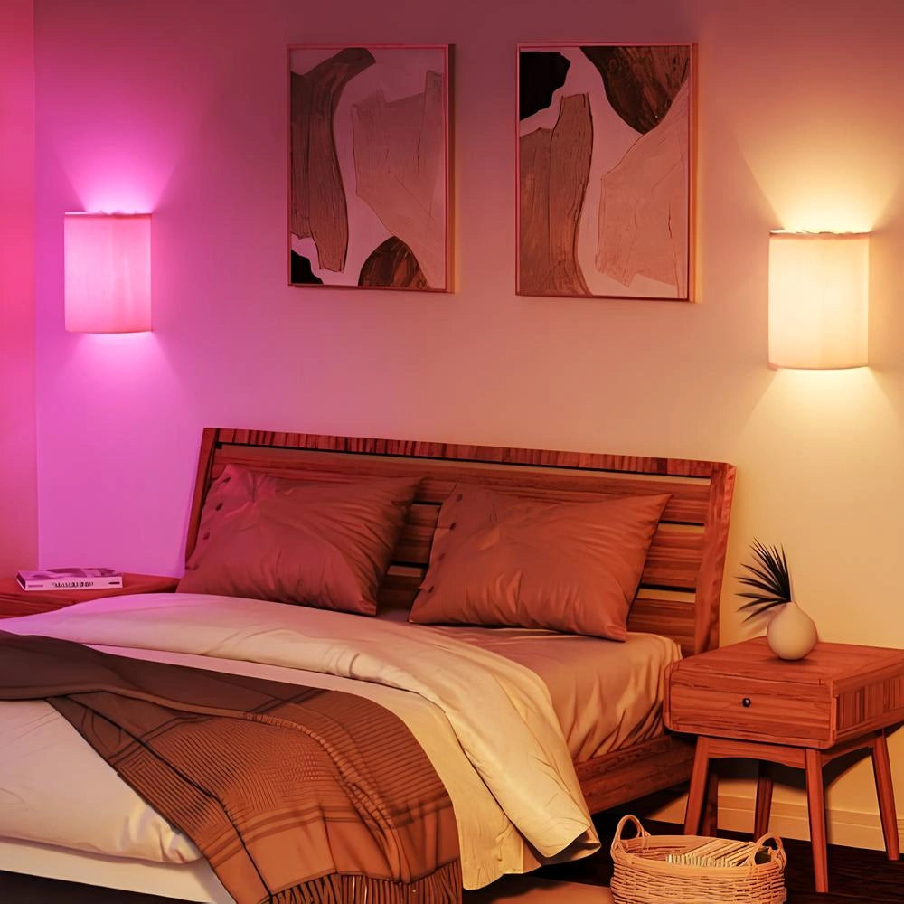 LuxeBeam Wall Lamp – Versatile Dimmable LED with Remote