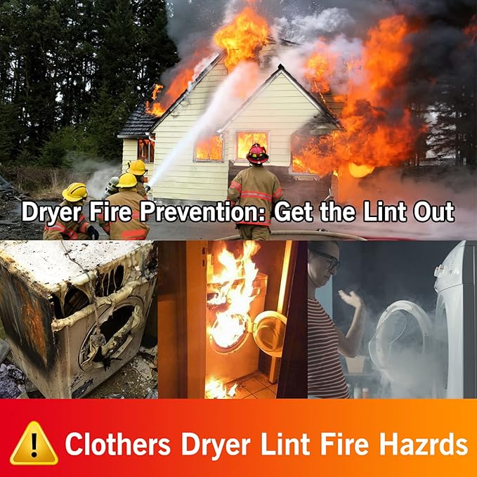 Lint Remover – Safeguard Your Home from Fire Hazards by Easily Removing Dust and Lint