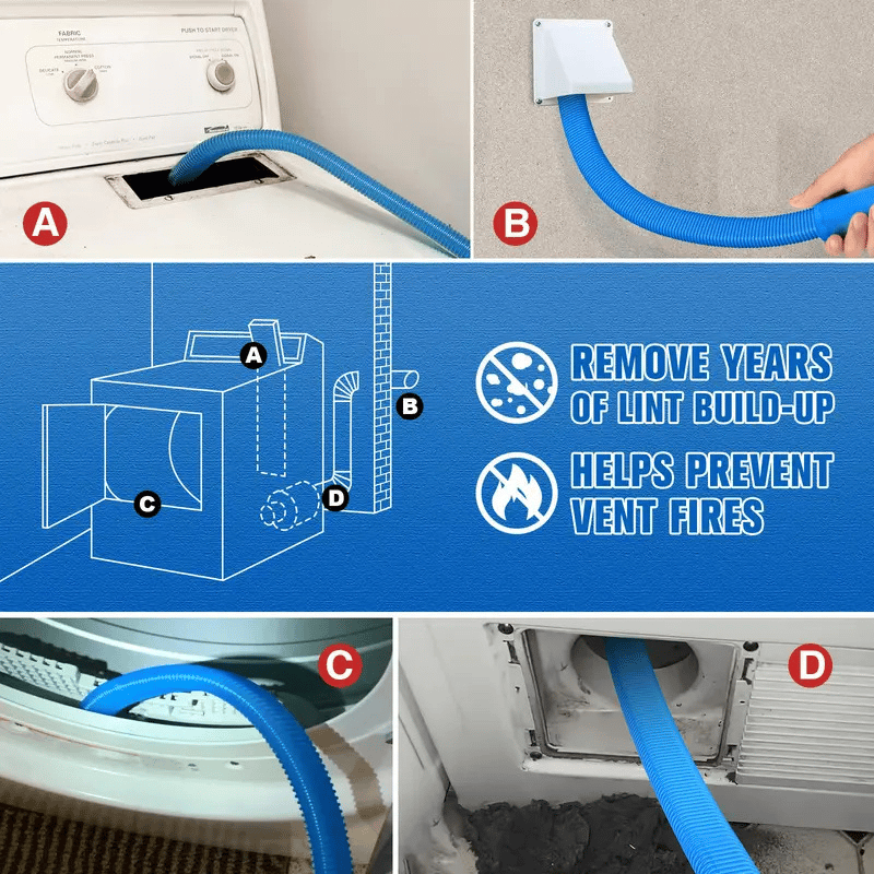 Lint Remover – Safeguard Your Home from Fire Hazards by Easily Removing Dust and Lint