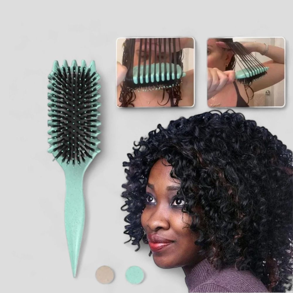 Curl Brush | Define Curls Without Frizz | Gently Detangle for Bounce