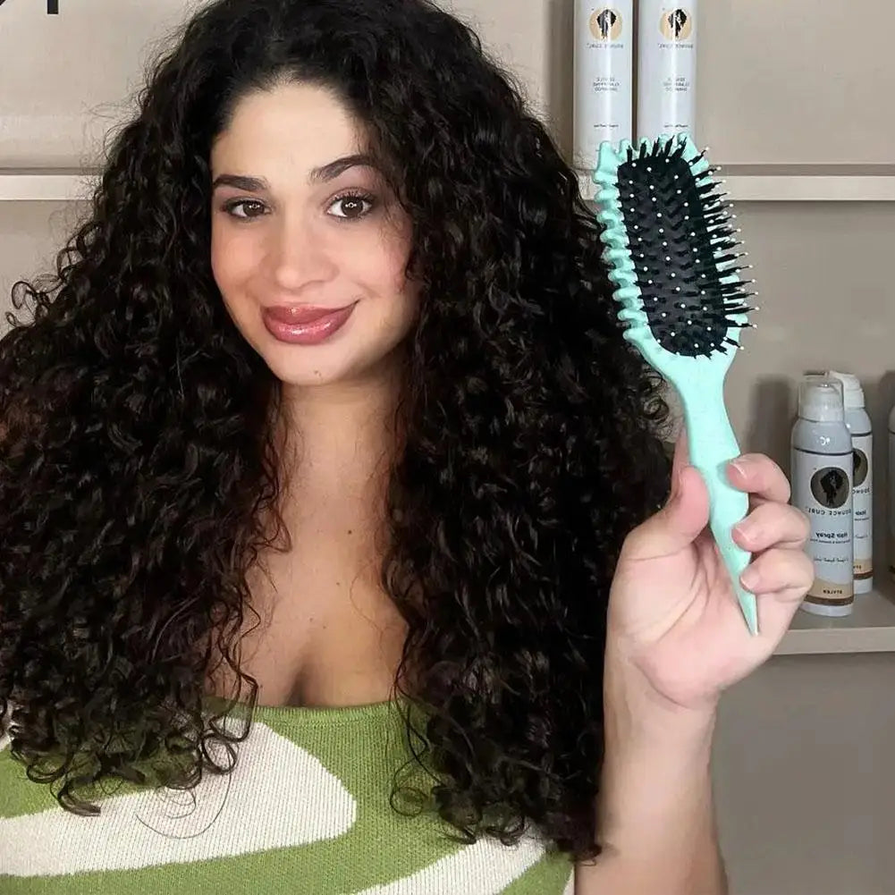 Curl Brush | Define Curls Without Frizz | Gently Detangle for Bounce