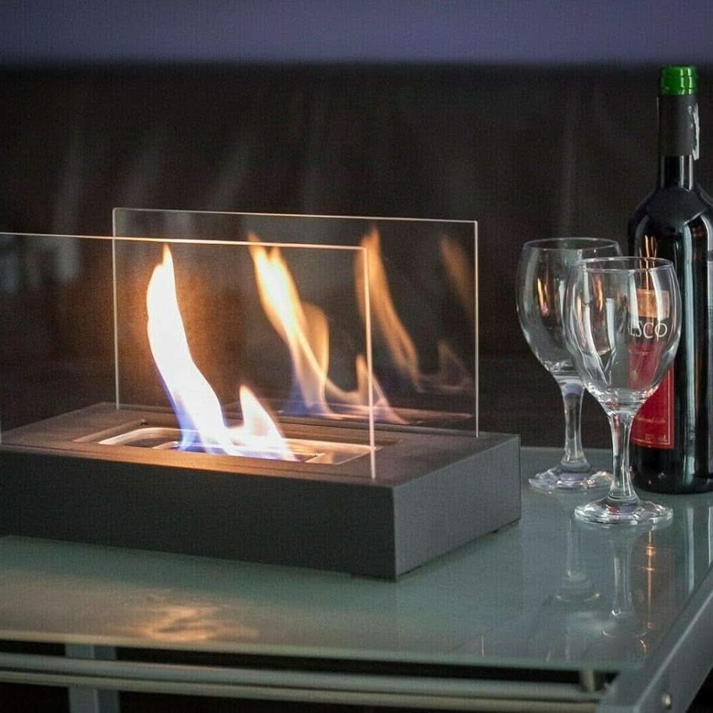 LUMINOUS FLAME - Portable Bioethanol Fireplace for Elegant Spaces