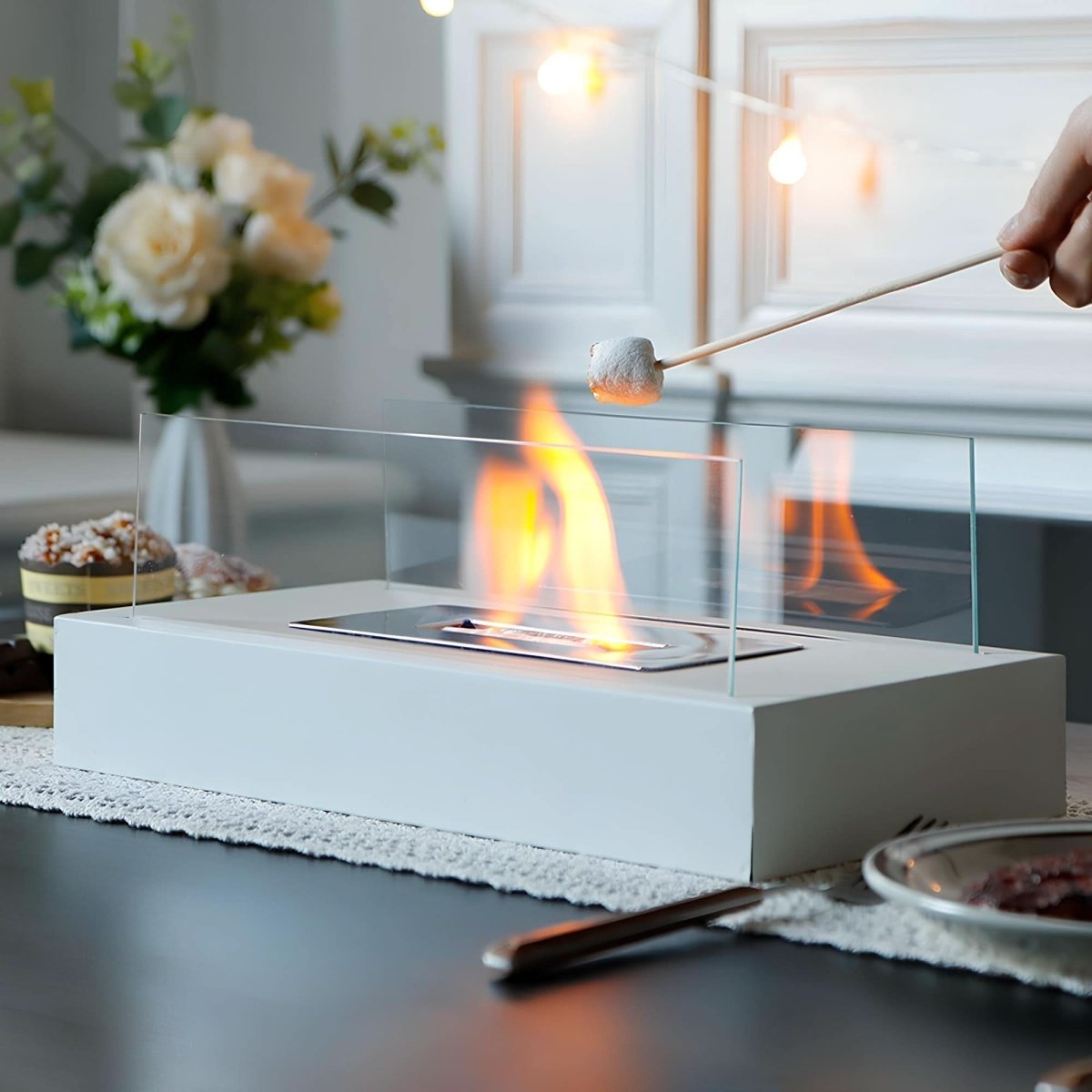 LUMINOUS FLAME - Portable Bioethanol Fireplace for Elegant Spaces