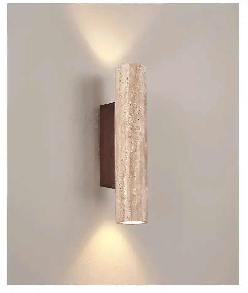 RadiantStone LED Marble Wall Light for Modern Ambiance
