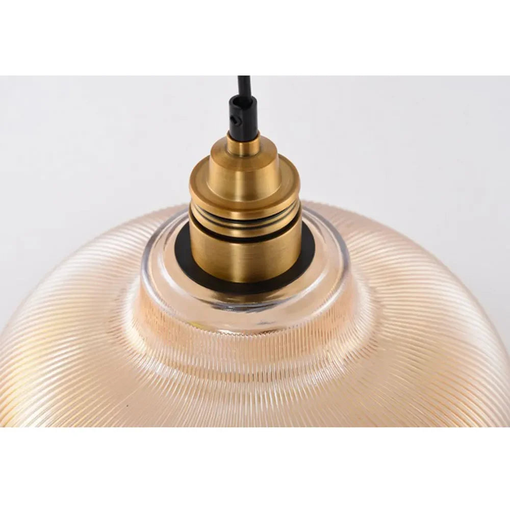 Nordic Glow Vintage Glass Pendant Light for Elegant Spaces