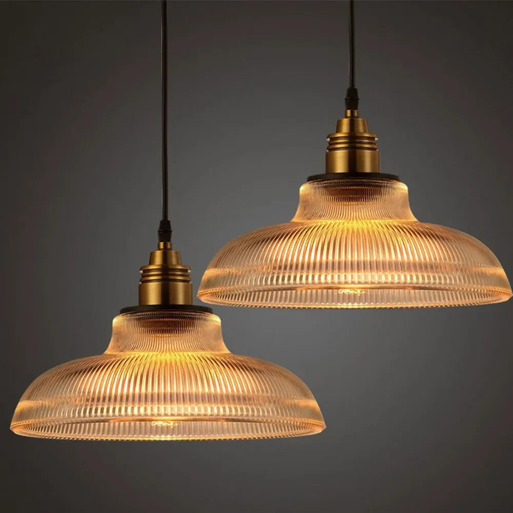 Nordic Glow Vintage Glass Pendant Light for Elegant Spaces