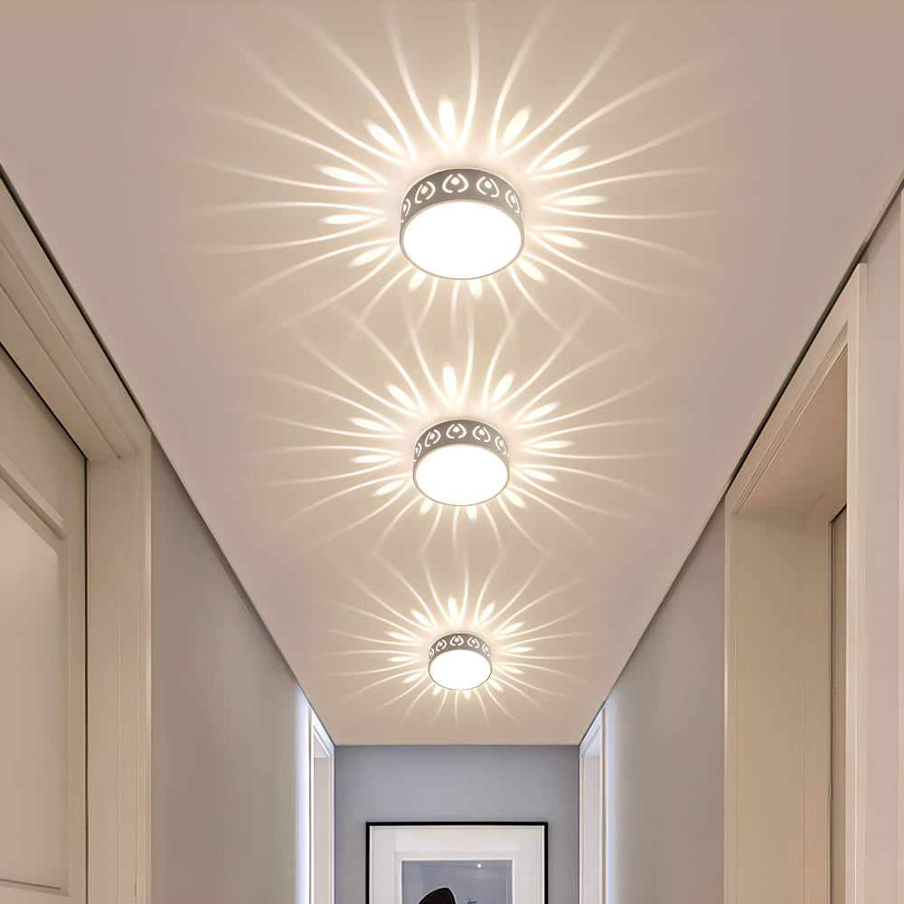 AuraGlow Contemporary LED Ceiling Fixture with Gentle Warm Light