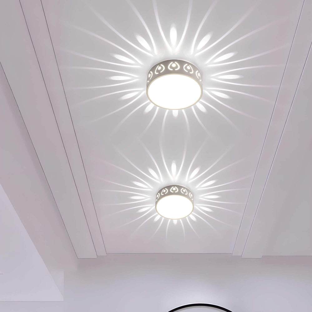 AuraGlow Contemporary LED Ceiling Fixture with Gentle Warm Light