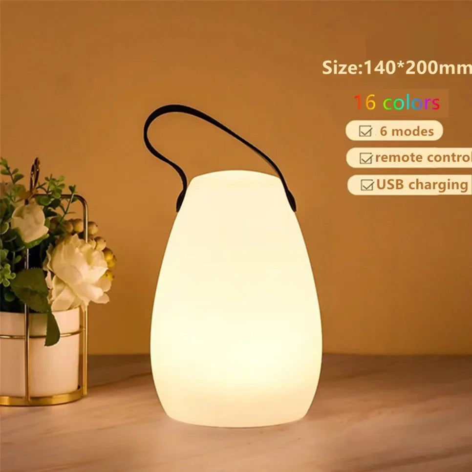 VersaGlow Wireless LED Table Lamp with Remote Control